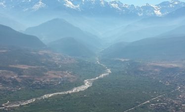 View from the Yagour Plateau. Trekking tours in Morocco.