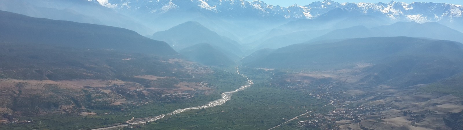 View from the Yagour Plateau. Trekking tours in Morocco.